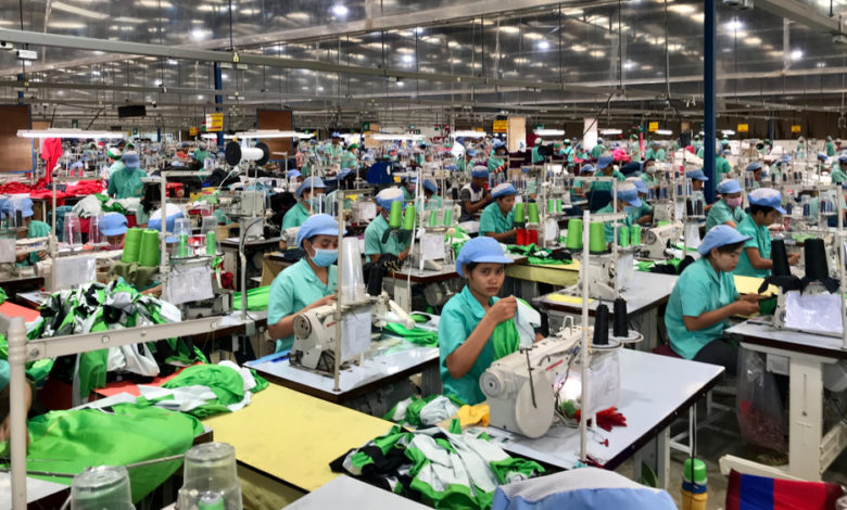 Women in garment factory Cambodia