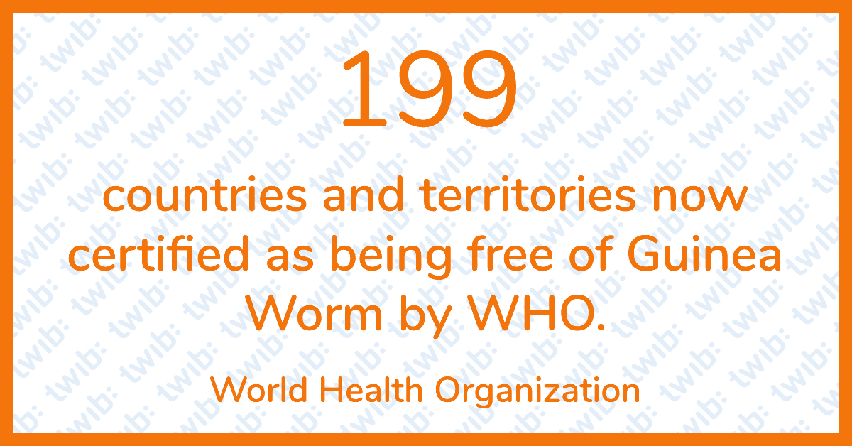 199 countries and territories now certified as being free of Guinea ...