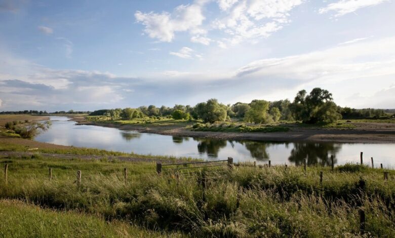 Meuse river in Netherlands