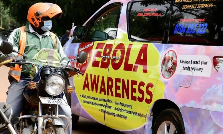 Ebola awareness car in Uganda
