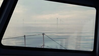 The Beatrice offshore wind farm near Wick, Scotland