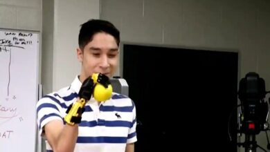 Tennessee high school student Sergio Peralta with robotic hand