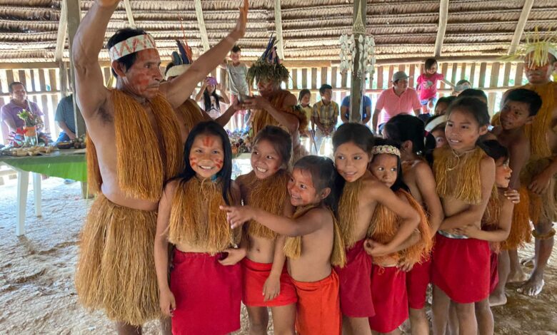 Members of a Yagua indigenous community