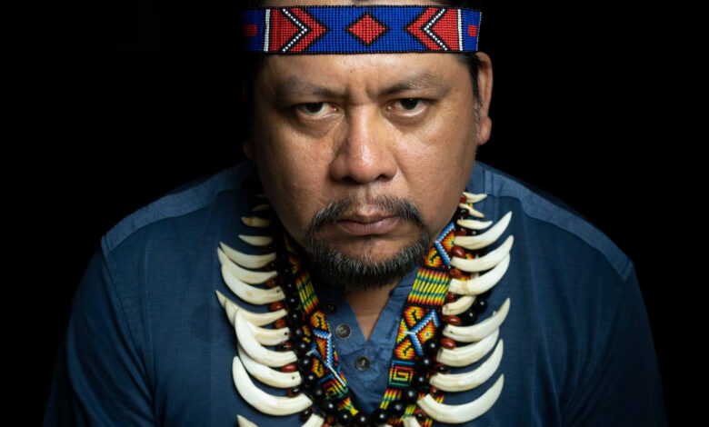 Justino Piaguage, president of the Siekopai Nation