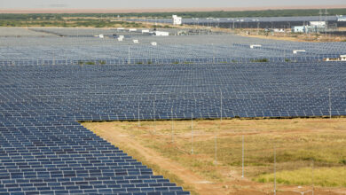 Asia's largest solar power station, the Gujarat Solar Park, in Gujarat, India