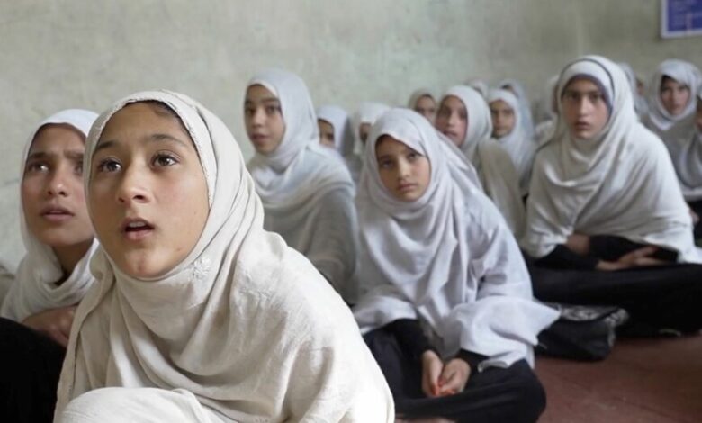 School girls in Primary School in Afghanistan