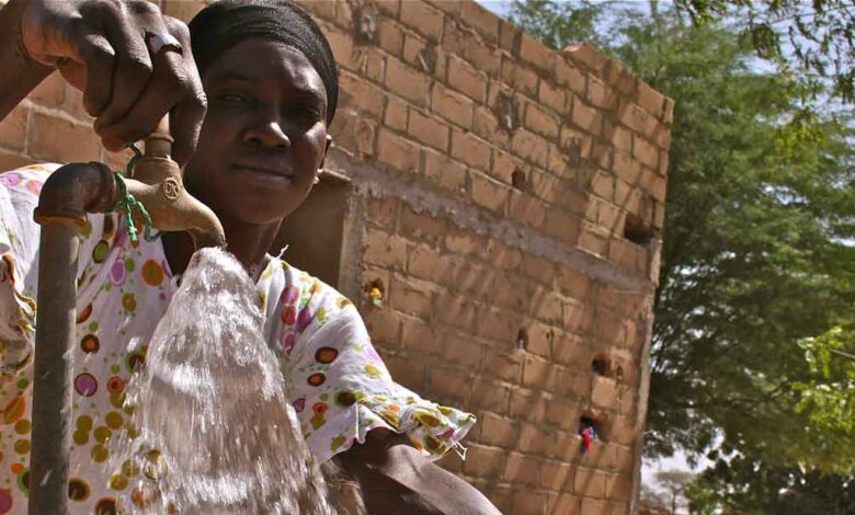Tap water installation in Senegal