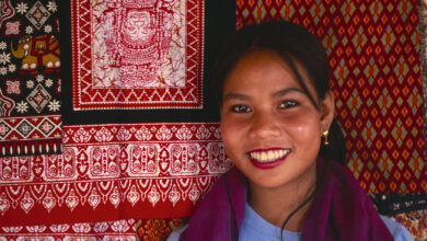 Female saleswoman Cambodia