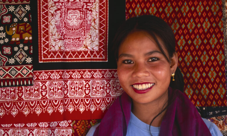 Female saleswoman Cambodia
