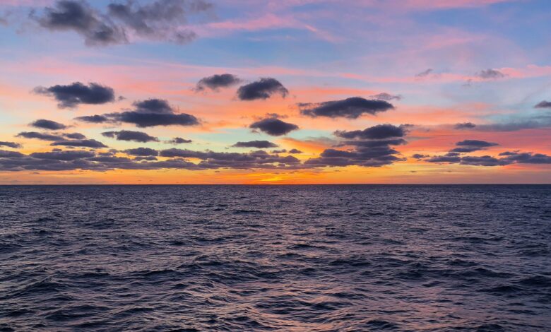 Ocean at sunset