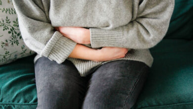 woman with cramps