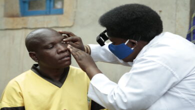 Trachoma check up, Burundi