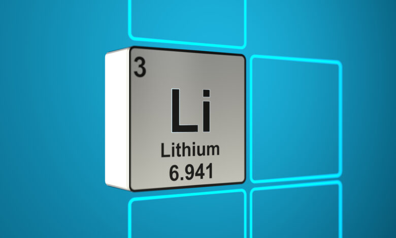 Lithium abstract concept