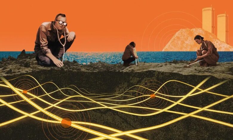 Illustration underground cables
