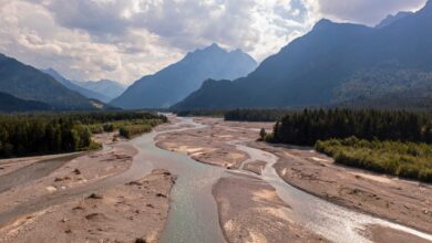 free flowing river Austria