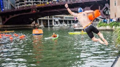 swimming in chicago river