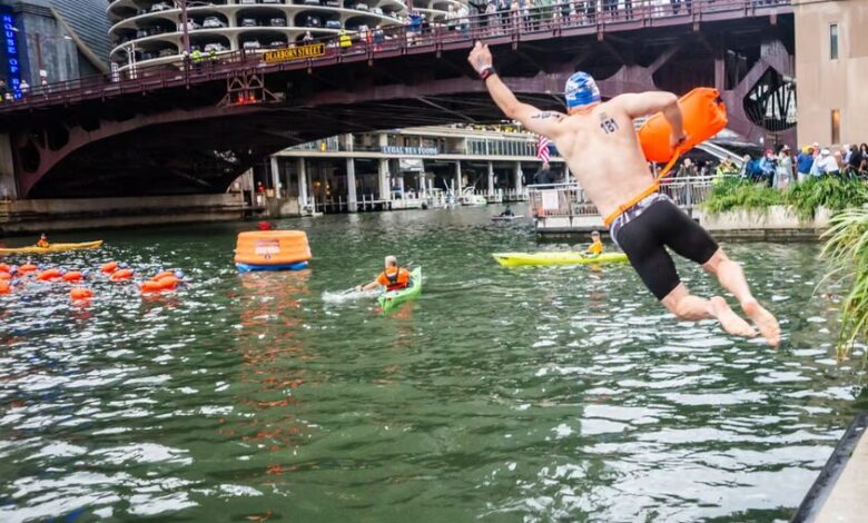 swimming in chicago river