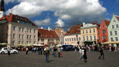 People in Tallin, Estonia
