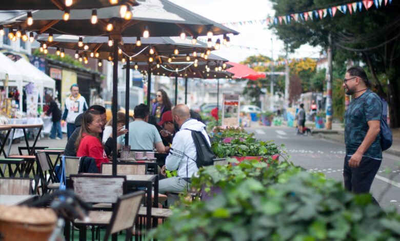 Green spaces and bike lanes in San Felipe, Bogotá