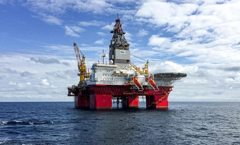 Off shore oil platform Norway