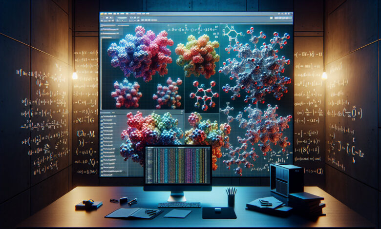 Computer simulation AI image