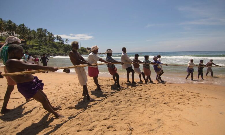 Fishermen in Kerala India