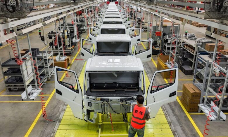 Assembly line in China