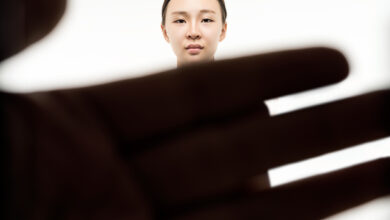 Young Woman and gesture