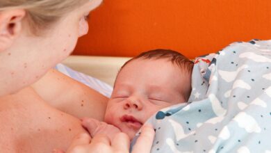 mother and newborn in Denmark