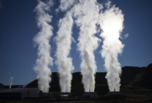 Steam at Hellisheiði Power Station, Iceland