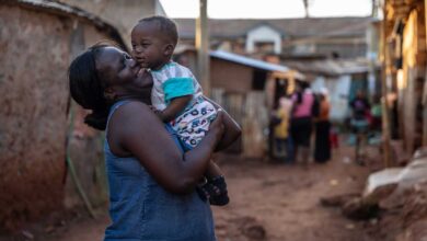 Mother with child in Africa