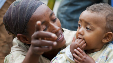 Ethiopian mother and child