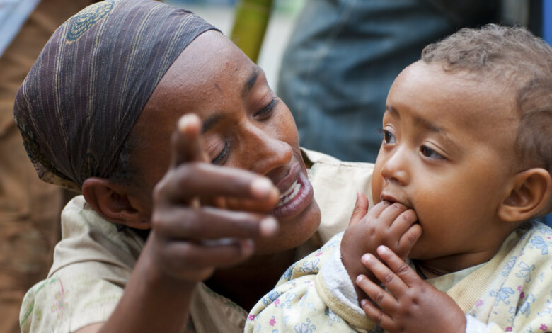 Ethiopian mother and child