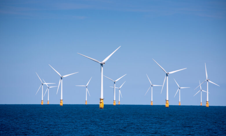 London Array offshore wind park in North Sea