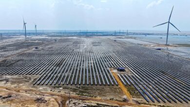 Khavda solar park in India's Rann of Kutch salt marsh
