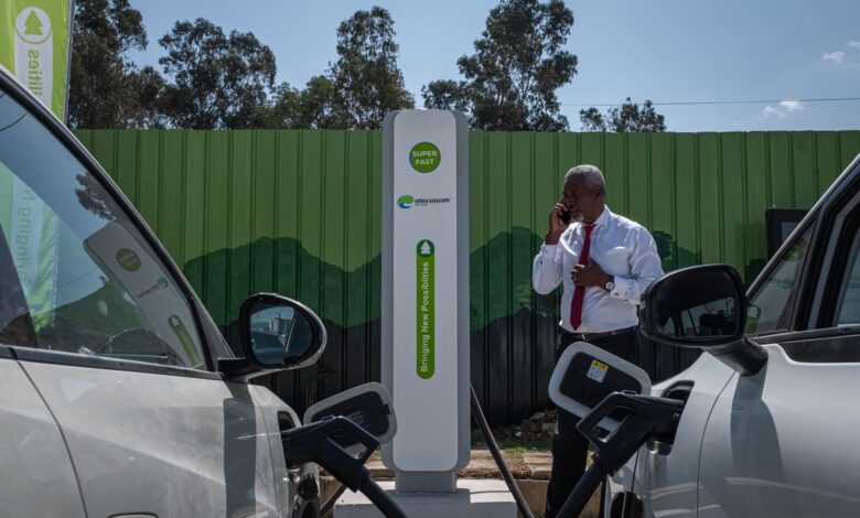 EV charging station in Addis Ababa