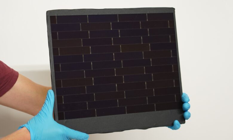 New solar PV module efficiency record from III-V germanium PV module