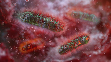 Shigella bacteria, illustration