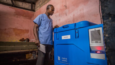 Vaccine fridge Africa