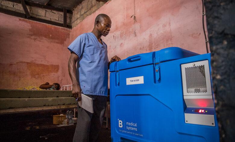 Vaccine fridge Africa