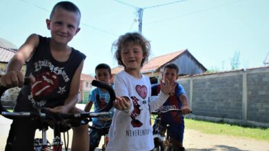 Siblings Bleart and Belinda, Kosovo