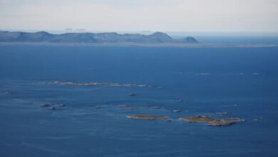 Andfjorden med utsikt til Andøya og Andenes