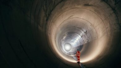 Sewage tunnel for Thames River